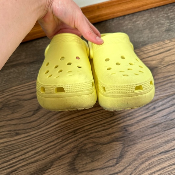 Neon Yellow Platform Crocs - Picture 4 of 5